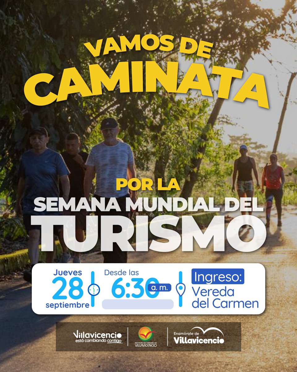 villavoturismo's tweet photo. Les tenemos un plan para los madrugadores ☀️

Acompáñanos a la caminata 🚶🚶‍♀️que tenemos preparada, vamos juntos a recorrer nuestra Villavicencio rural. 🍃

Los esperamos, inscríbete 👇🏼

https://t.co/S09INqZVyc https://t.co/HaNWXoOeqT