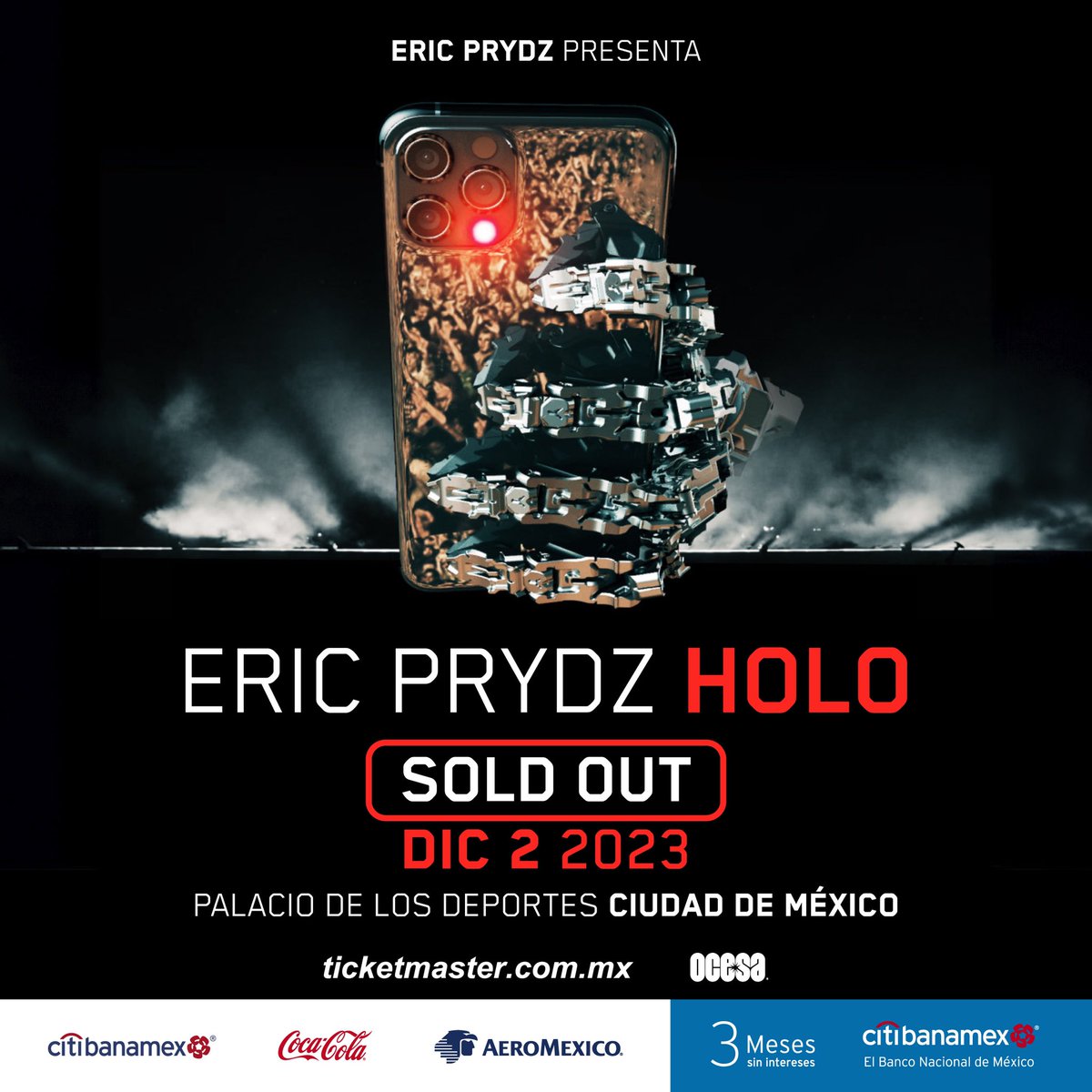 ocesa_total's tweet photo. ¡SE SABÍA! ⚡️ ¡El #HOLOTour del legendario @ericprydz ya es SOLD OUT! 😎 ¡Nos vemos el 2 de diciembre en el Palacio de los Deportes! 🔥 https://t.co/AjSduA74J8