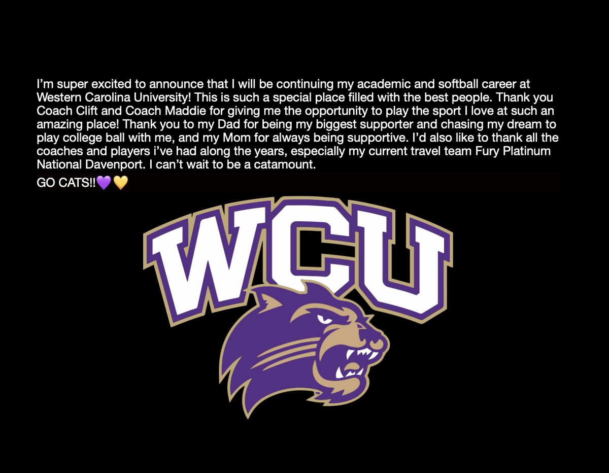 BrionyBunsic's tweet photo. COMMITMENT!!! I can't wait to get on this field!  Such an honor! @CatamountSB @Clift_coach @Mads_Arm2Strong @FuryPlatinum @FPlatinum2025 @StephSayne https://t.co/NBssIM6iXp