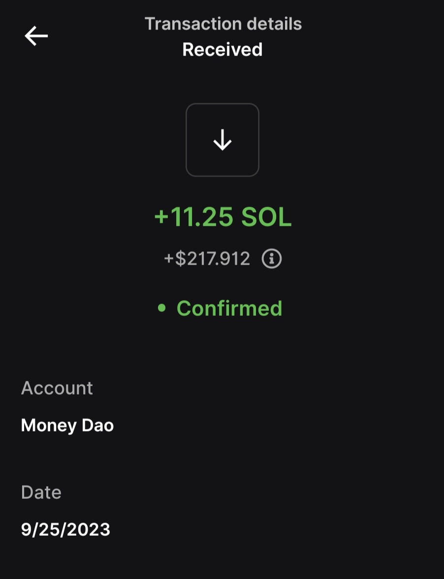 Another ATH payout at <a href="/Money__Dao/">Money Dao</a>. I am truly thankful for everything <a href="/Legacyzzzzz/">Legacyz 💡</a> and <a href="/cherrysdope/">Cherry</a> have done for this project, and I can't wait to join <a href="/pioneerlegendio/">Pioneer Legends</a> soon.