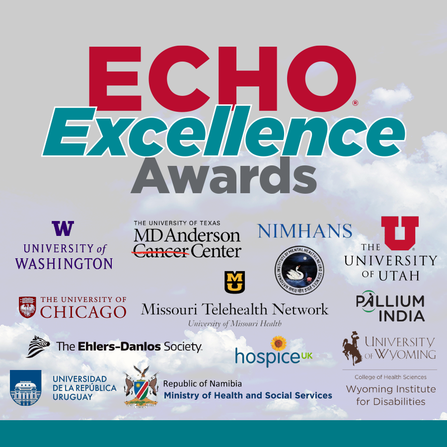 ProjectECHO's tweet photo. Celebrating the achievements of the first ECHO Excellence Awards recipients at #MetaECHO2023! They've shaped the Project ECHO story, commemorating our shared history, growth, and the remarkable people who've made the incredible journey of the ECHO movement what it is today! 🙌 https://t.co/7HukAIWZT1