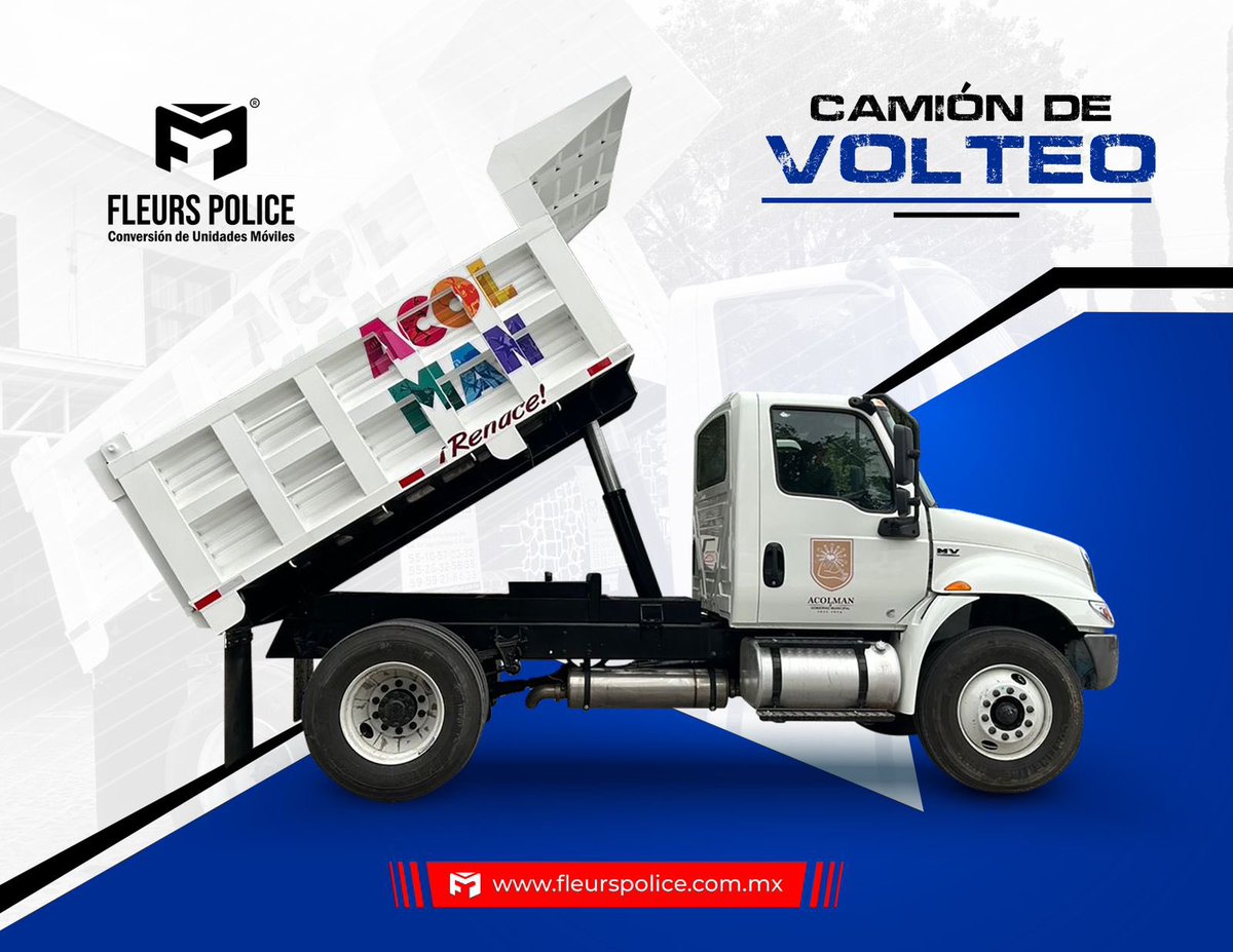 FleursPolice's tweet photo. Carrocería tipo Volteo montado en #Chasis #International contáctanos en 5526325838 y/o https://t.co/Z88DOoRdli #Volteos #CarroceriaVolteo https://t.co/9xHquePdwn