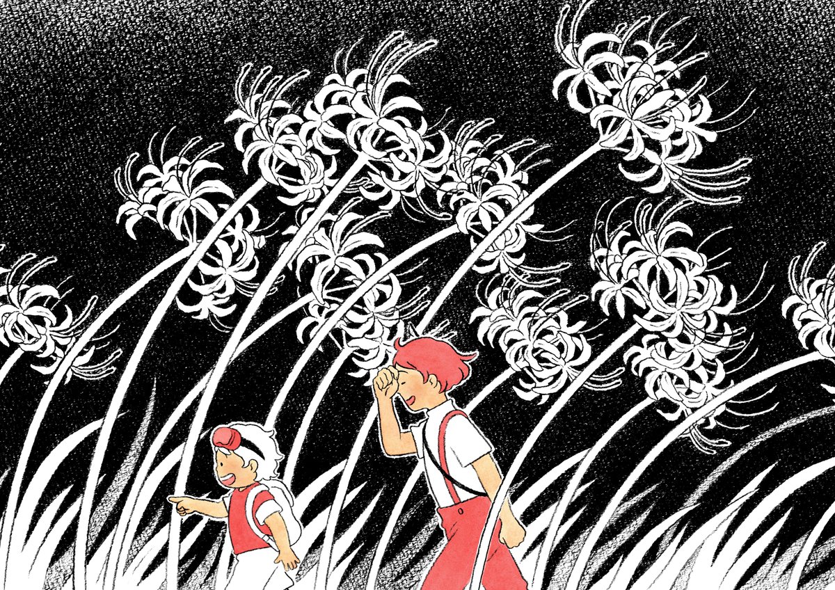 「「むかいかぜ」 297×210mm 鉛筆、水彩  個展「なつのおわりのさがしもの」|ながしまひろみ @5/18発売『わたしの夢が覚めるまで』のイラスト