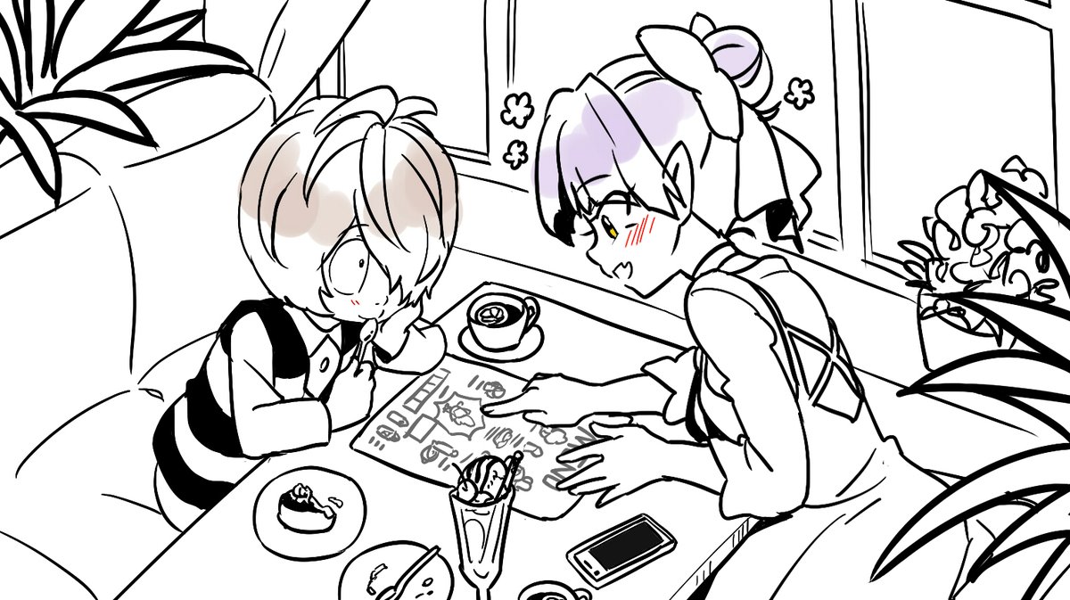 その後、お礼にねこ娘のお気に入りの喫茶店一緒に行きました💕
#キタネコ 