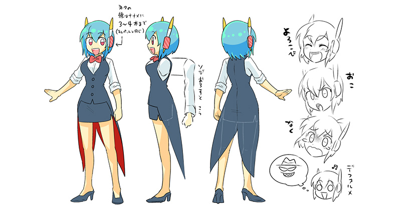 秋といえば…#芸術の秋 という訳で、ビッくらポン!動画にでてくる青髪の