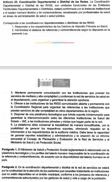 CathyJuvinao's tweet photo. Ya vi que usted no se ha leído la reforma.

Art. 25: coordinaciones departamentales o distritales de las redes, no es más que los entes territoriales manejando la referencia y contrarreferencia de pacientes 🤦🏼‍♀️

Art. 73: entes territoriales formulando los presupuestos 😳

Lea👇🏽 https://t.co/6kjDq6mAi9