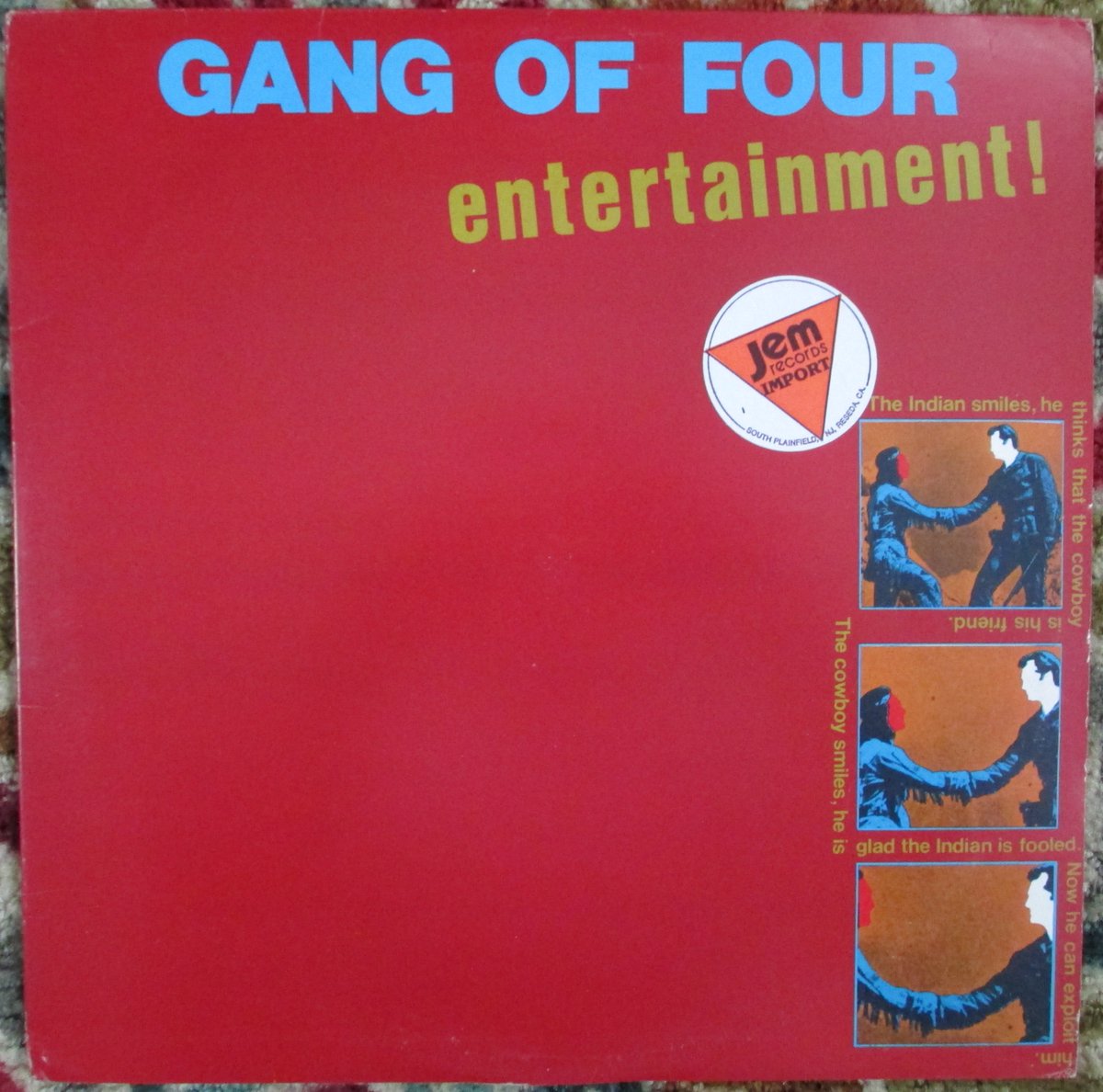 BottlesCansRI's tweet photo. #NowPlaying @gangof4official Released OTD [in the UK] in 1979 #Masterpiece #SplendidVinyl  #1stPressing #RememberJemRecords #PleaseSendMeEveningsAndWeekends https://t.co/npEpZnCHoZ