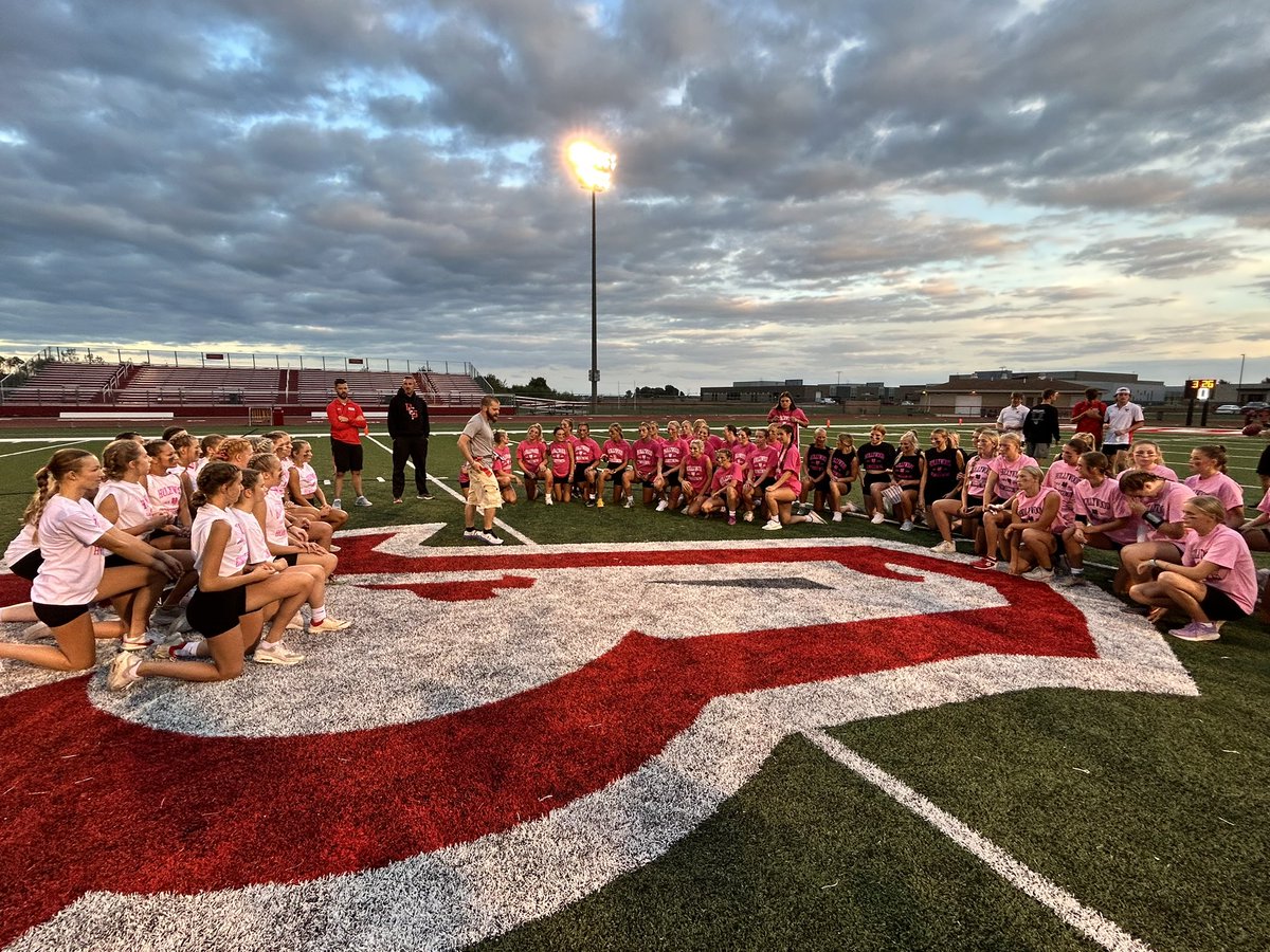 Ready for some Powder Puff football tonight! $1 or food donation to the food pantry for entry