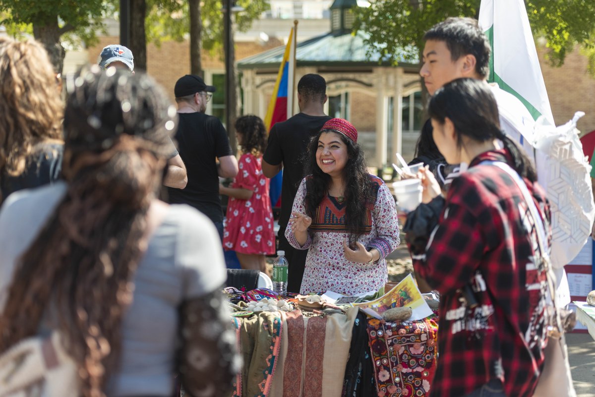 We traveled all around the globe during the @GlobalUNT International World Fair! 🌎