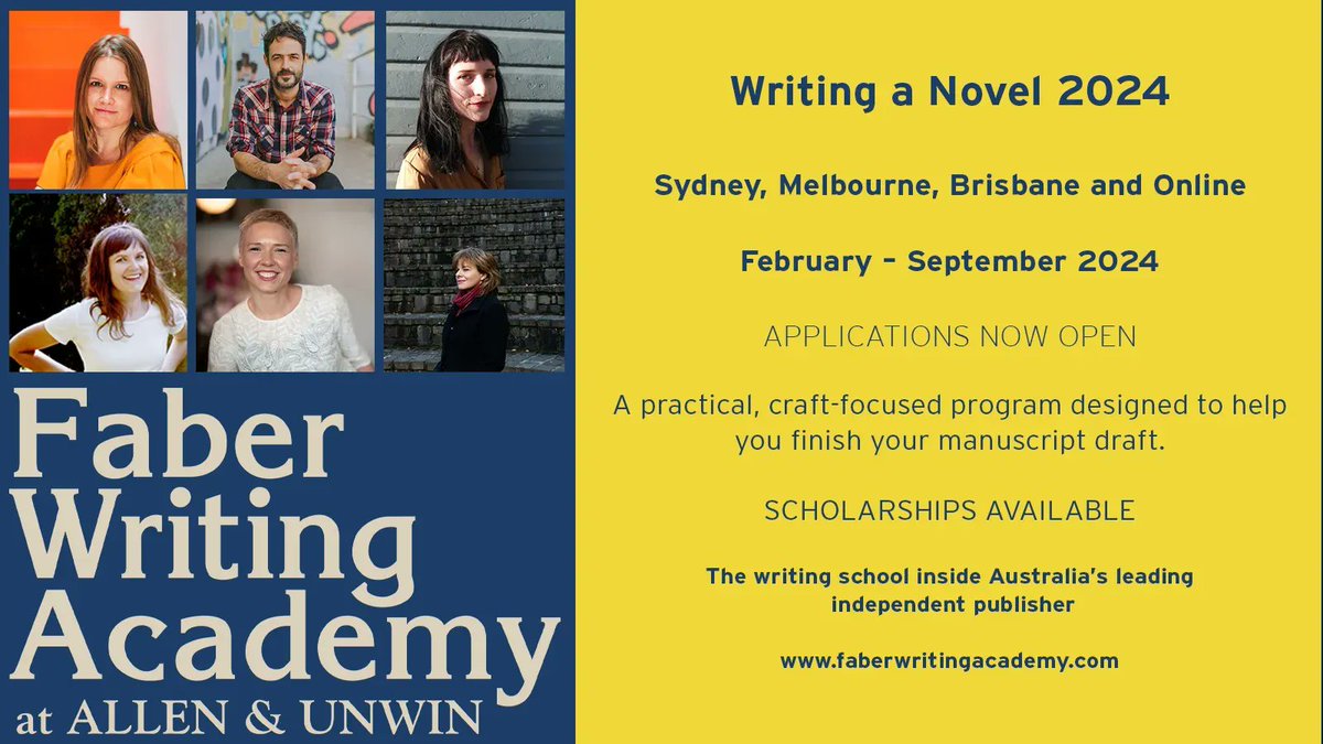 For emerging novelists ready to dive in, @FaberWriting Academy's 'Writing a Novel' course will guide you through the process of planning your novel, developing skills in writing and composition, and establishing a dedicated writing practice. More info: buff.ly/3ZCicDh