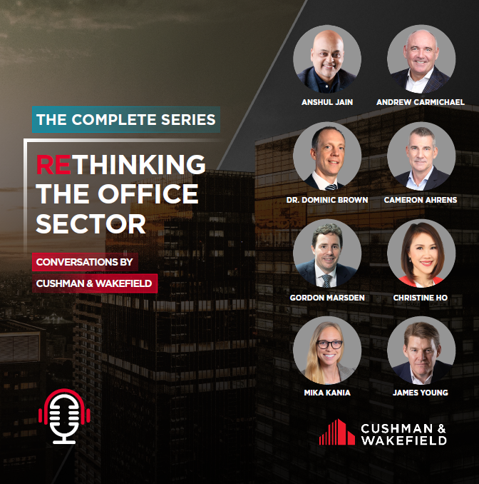The Conversations with Cushman &amp; Wakefield podcast series, “ReThinking the Office Sector” is a wrap. Thanks to our speakers for sharing their expertise and  our audience for taking the time to listen.
🎙 Epsiodes: cushwk.co/3PhNU5o?utm_so…
📰 Whitepaper: cushwk.co/3JsMrG2?utm_so…