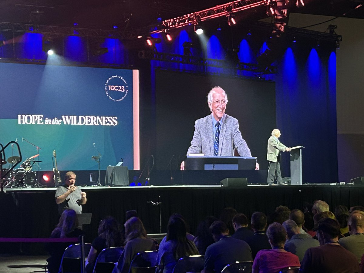 chappellwrites's tweet photo. So incredibly thankful I got to hear @JohnPiper teach from Exodus 3 tonight. What an experience. ❤️ @TGC #tgc23 https://t.co/SVNXoVdqR5