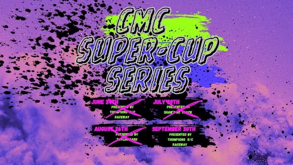 Dj_ULaLsSC5's tweet image. CMC Super Cup Series Finals this Saturday at Thompson R/C Raceway in Justin, Tx! 
#rcracing #dfw #funstufftodo #clubracing #winners #futurechamps #supportsmallbusiness #supportyourlocal #racetrack #racing #ovalracing #dirtoval #dirtracing #dirtovalracing #thompsonrcraceway