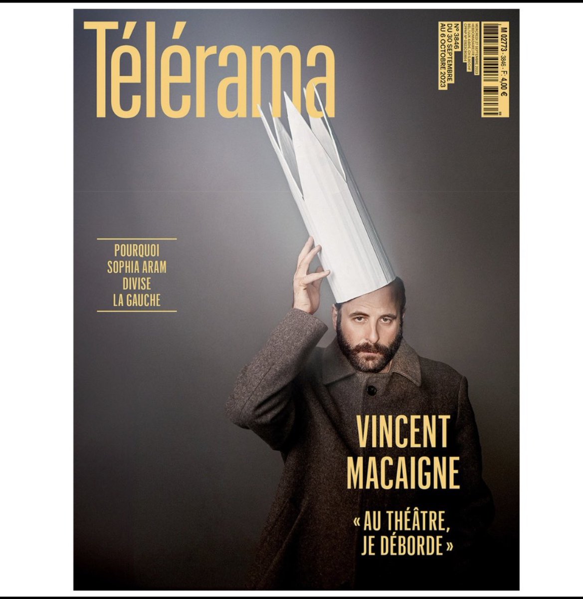 VincentMcaigne's tweet photo. Tellement fier d’être dans le prochain Telerama pour avant la terreur ☺️💥 https://t.co/eCznu0WAJK