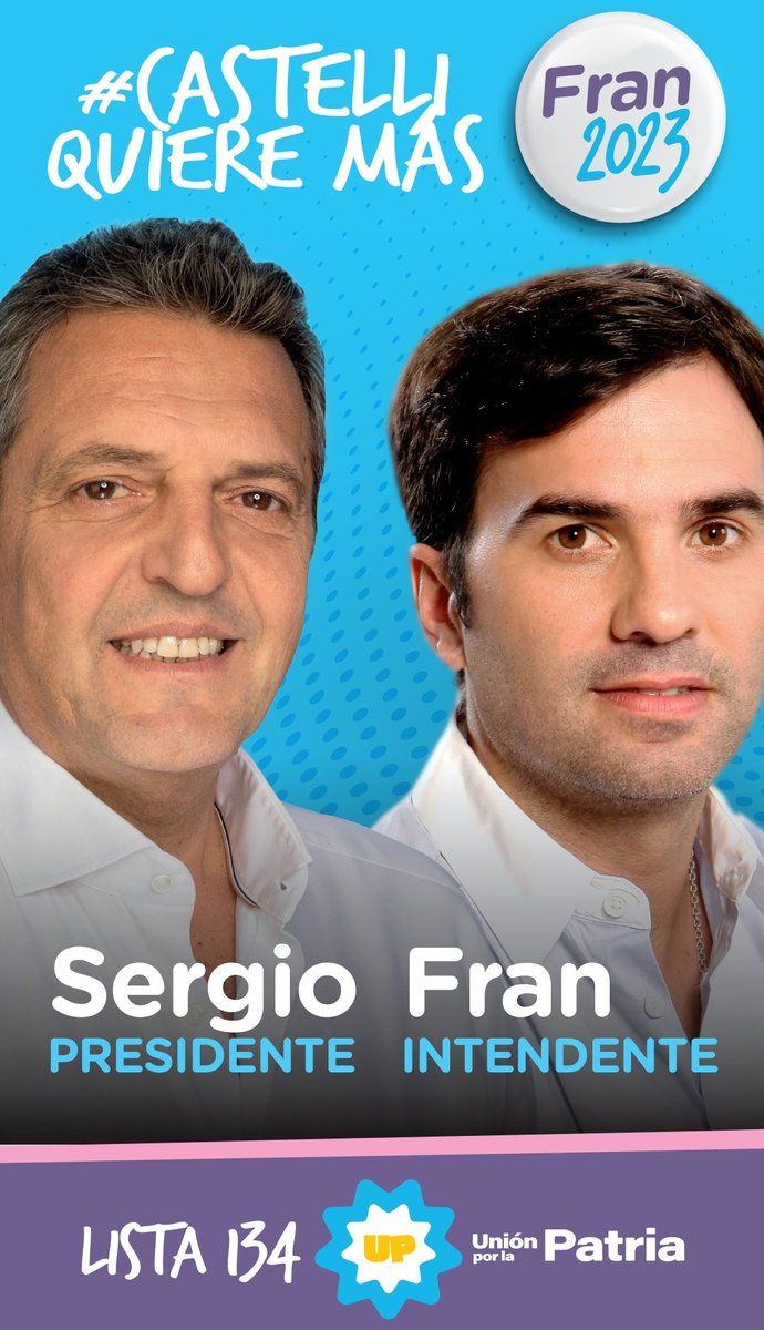 Convencido que <a href="/SergioMassa/">Sergio Massa</a> va a liderar el camino de transformaciones que necesita nuestro país.
Y sabemos que no hay proyecto local sin proyecto nacional.
Hay que recorrer cada casa, cada barrio, cada cuadra y cada tranquera.
Es con Sergio Presidente👏🏻👏🏻