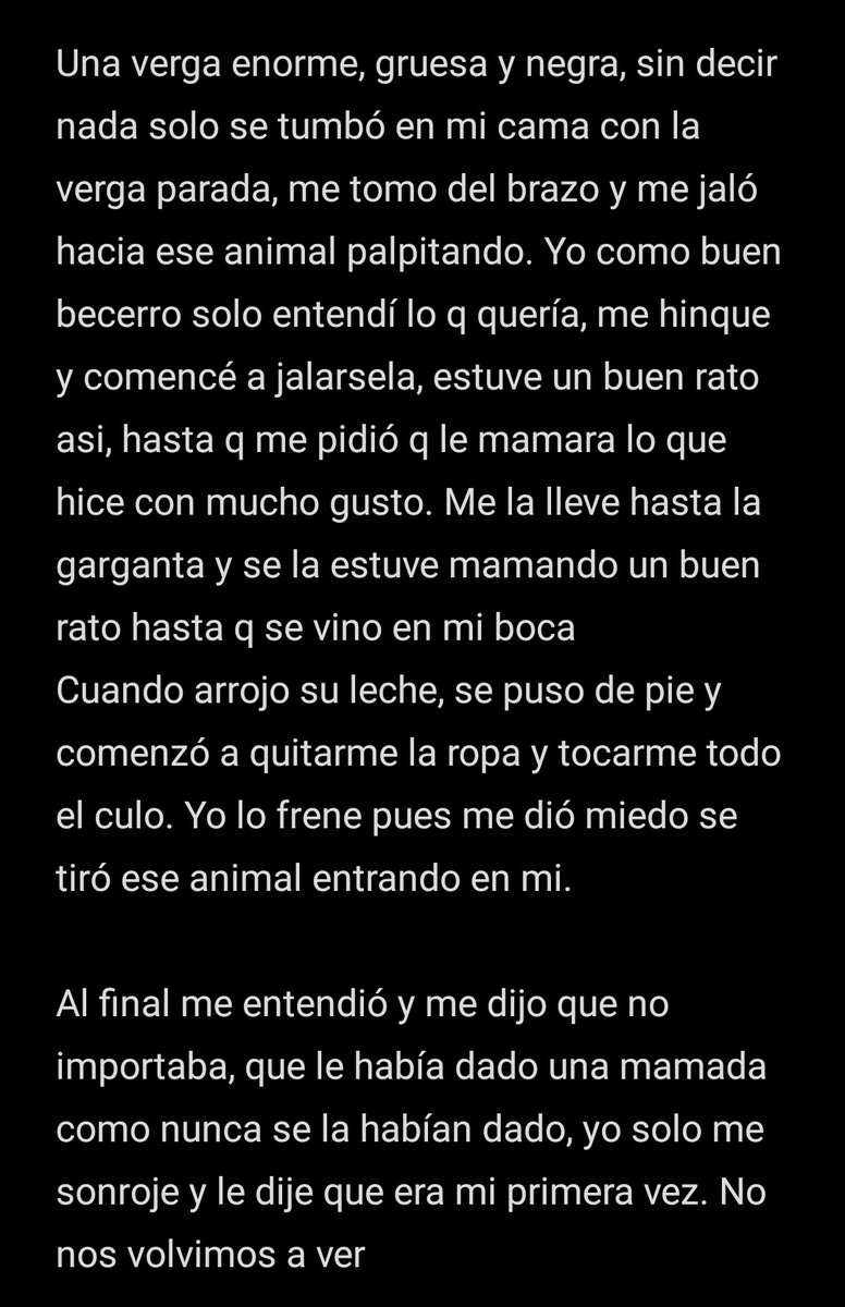 TuRelatoHot's tweet photo. Confesión Hot de Seguidor
#RelatoDeUnSeguidor
#RelatosEróticos #RelatoGay #RelatoCaliente
#RelatosJovenesCalientes
#RelatoBisexual https://t.co/Yil4kL6e0V