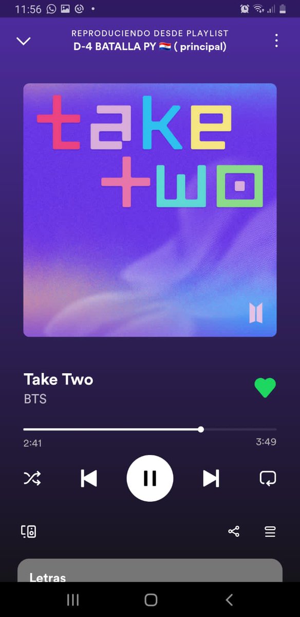 ArmyPy5's tweet photo. @purplearmy_py @RUNCHARTpy @sevenforcepy @PurpleHeartBPy PARAGUAY ROUND 4
WE COULD BE ROMANCING
#LAYOVERGLOBALBATTLE_ROUND4 https://t.co/AQPkJdcD89
