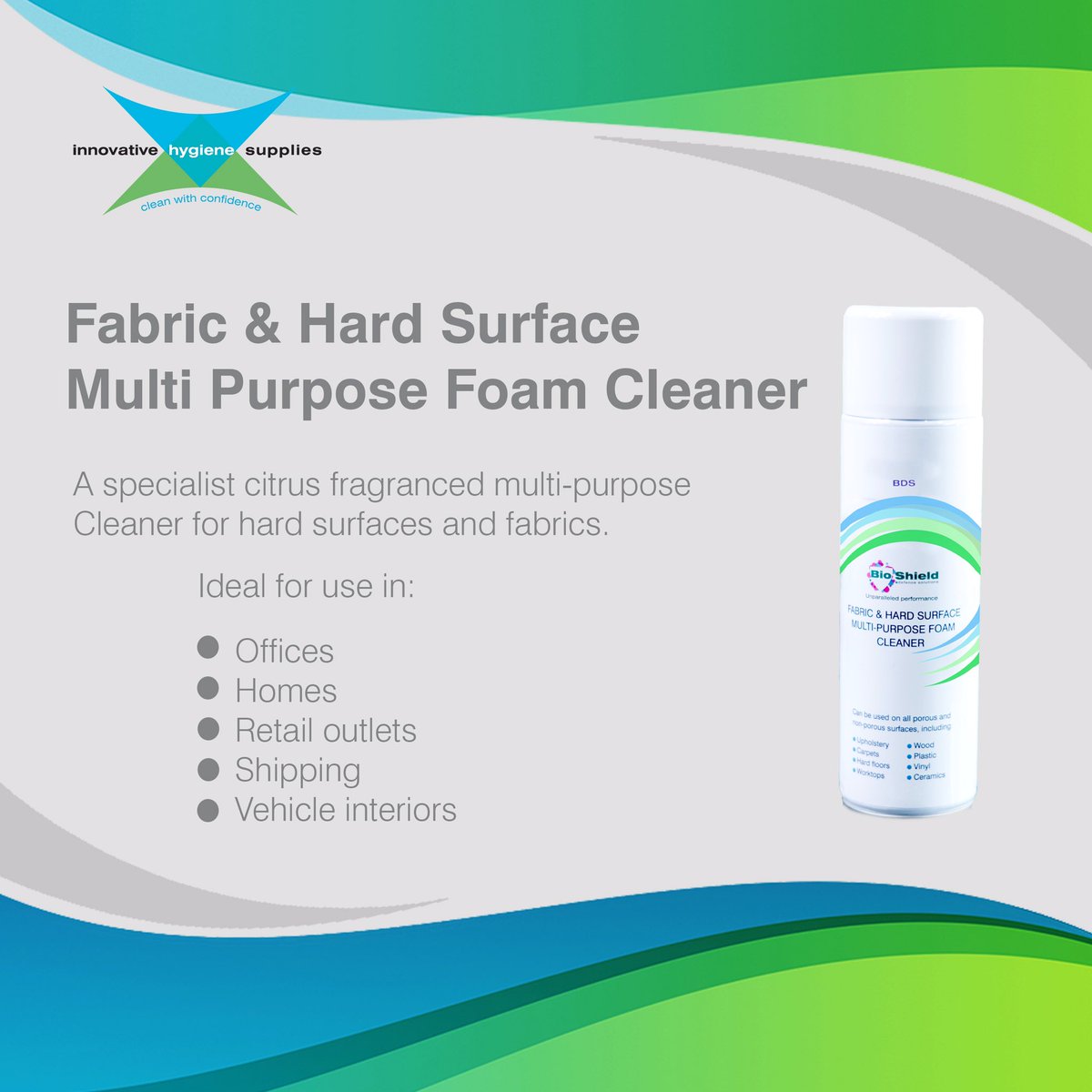 IHSLimited's tweet image. A specialist citrus fragranced multi-purpose cleaner for hard surfaces and fabrics. Can be used on all porous and non-porous surfaces including upholstery, carpets, hard floors, worktops, wood, plastics, vinyl and ceramics.
#cleaninghacksthatwork #cleaning #stainremover
