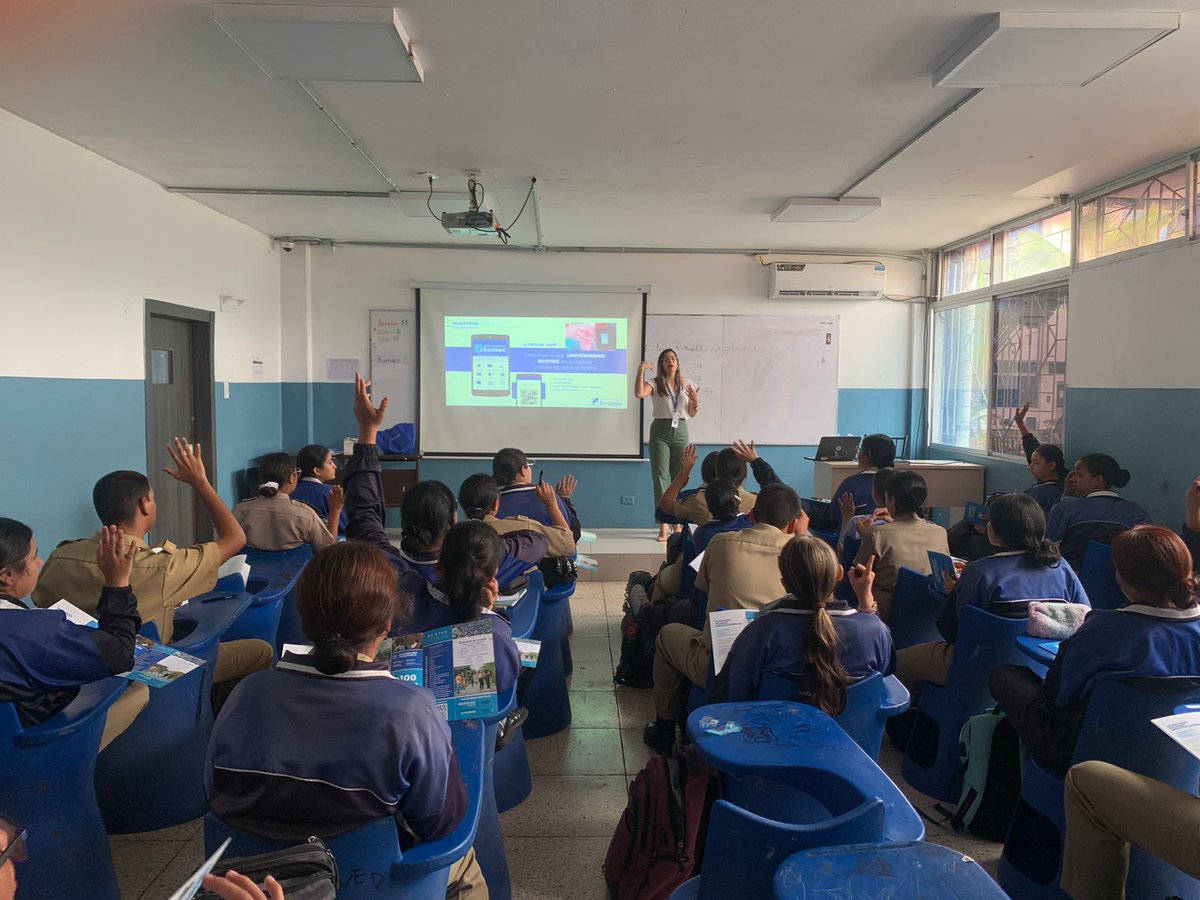 Grupo Rocks! (@admi_uecotec) on Twitter photo Lcdo. Jorge Ycaza -Director de Admisiones y Lcda Irene Hidalgo, presente en la Charla de la U.E. Liceo Naval en sus Jornadas Matutina y Vespertina, para dar a conocer nuestra oferta académica, servicios, convenios internacionales, y proceso de admisión de la
<a href="/UnivEcotec/">Universidad Ecotec</a> Lcdo. Jorge Ycaza -Director de Admisiones y Lcda Irene Hidalgo, presente en la Charla de la U.E. Liceo Naval en sus Jornadas Matutina y Vespertina, para dar a conocer nuestra oferta académica, servicios, convenios internacionales, y proceso de admisión de la
<a href="/UnivEcotec/">Universidad Ecotec</a>