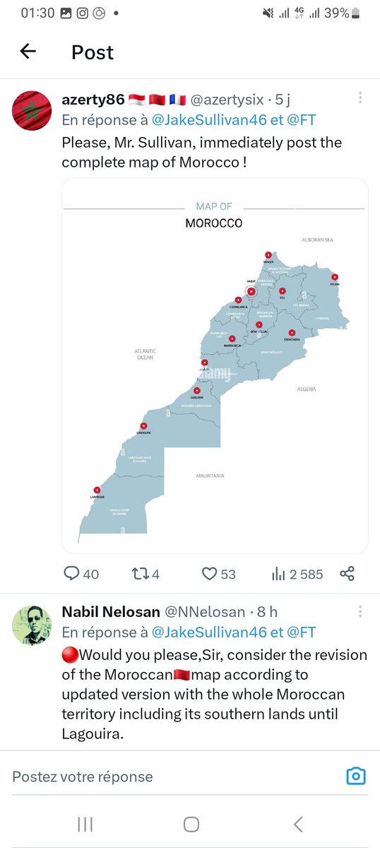 Alaa1693's tweet photo. تغريدة مستشار الأمن القومي للبيت الأبيض حول العلاقات مع دول الشراكة من أجل التعاون الأطلسي 
تعليقات البراتشة عالخريطة تقتل خص غير يبكيوا😂😂😂😂
#المغرب_أضحوكة_العالم https://t.co/MwW6acSp9d