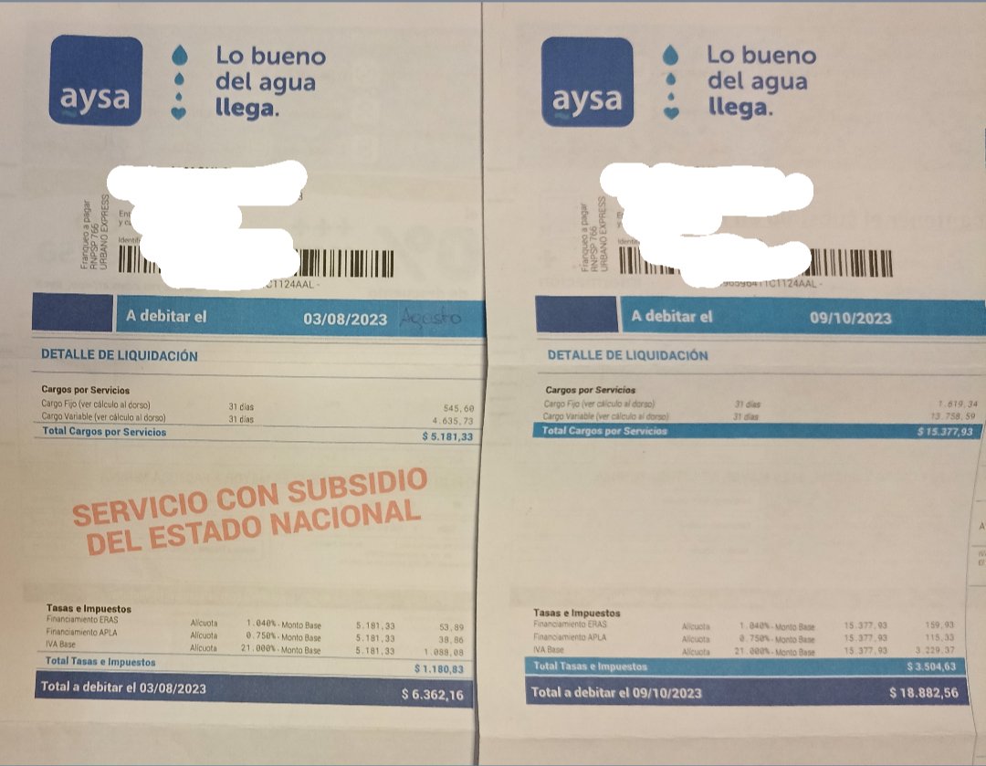 psirven's tweet photo. De un mes para otro, mi factura del agua se va al triple
Mauricio Macri lpqtp...ah,no, pará: mala mía
Buenas noches @MalenaGalmarini y saludos a @SergioMassa
Ya sé para qué usaré el descuento en Ganancias
Lo de comprar el "autito" queda para otra ocasión (sigo con mi modelo 2009) https://t.co/wHbLf2YdrG