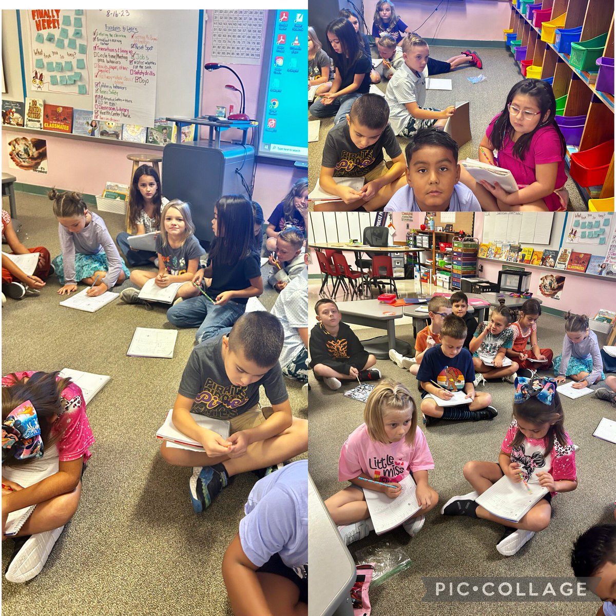 Just getting caught up… First day playdoh sculptures. First week learning routines and procedures.