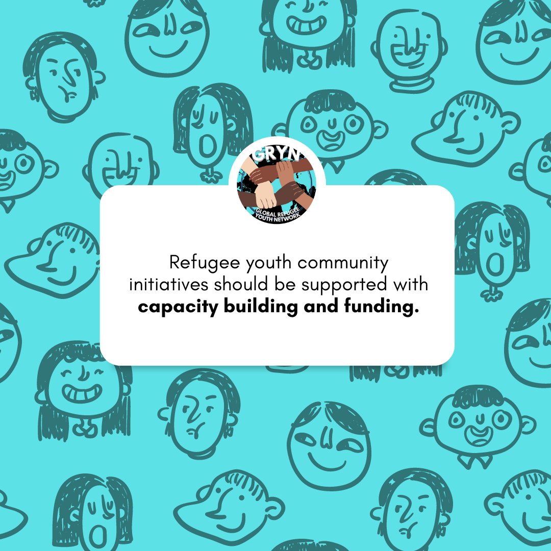 GRYN_NETWORK's tweet photo. Young refugees are experts in their communities and are the ones who can most efficiently develop initiatives that impact their community, they just need a push.
#RefugeeYouthLedOrganizations #Refugees #LocalOrganizations https://t.co/aObmnqh5vQ