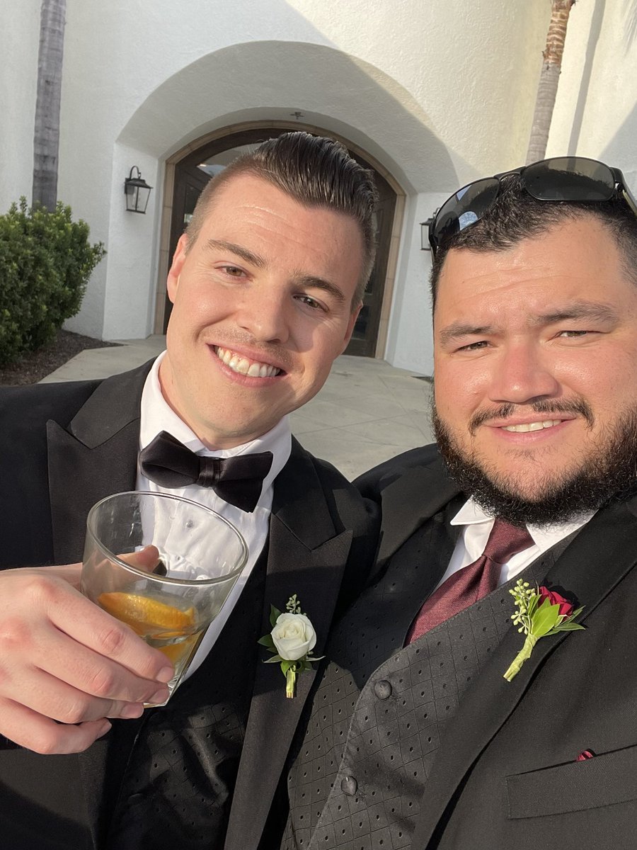 DustinChapas's tweet photo. The reception was WILD! Endless dancing, laughs, and celebrations. Big love to our wedding party for their entrances and speeches. Heartfelt thanks to everyone who shared in our joy and brought such positive vibes. 🍾🥂 #WeddingBliss #ToInfinityAndBeyond https://t.co/qCTgobk8s4