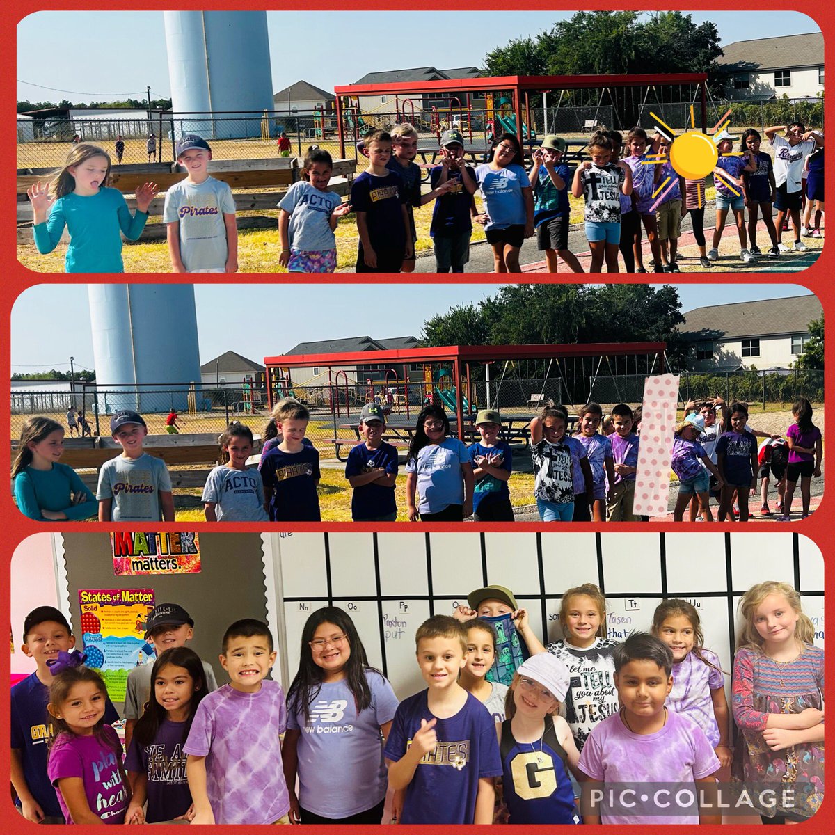 GingerBryan15's tweet photo. Purple Fridays, first family huddle in the pit, working hard learning place value. #aesriseabove #granburyisd https://t.co/2emOyccv2l