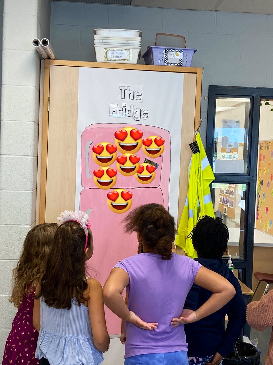 Room 12 is getting excited about our family pictures going up on the “fridge”!