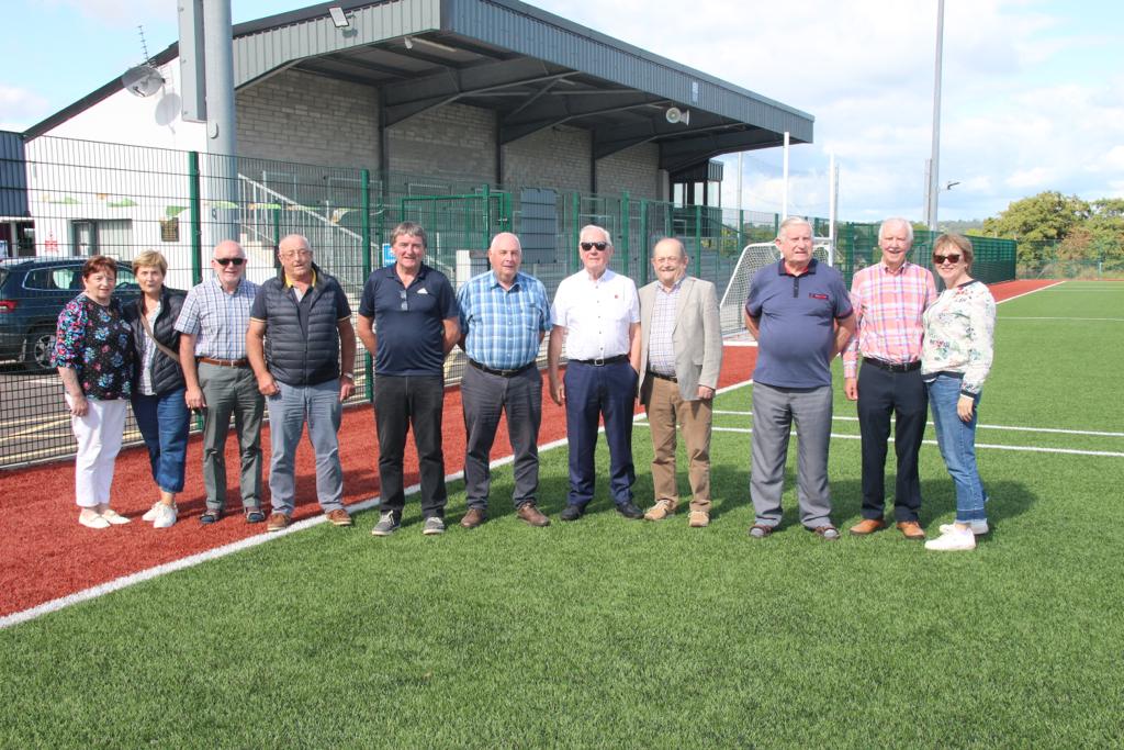 Oliver Barry Micky Flynn Mick Byrnes Jim Murphy members of 3 in row Duhallow winners with Banteer hurlers 1955 to 57 at Banteer last week @DuhallowGAA @Banteer_LyreGAA @BanteerCamogie @Banteerlgfc