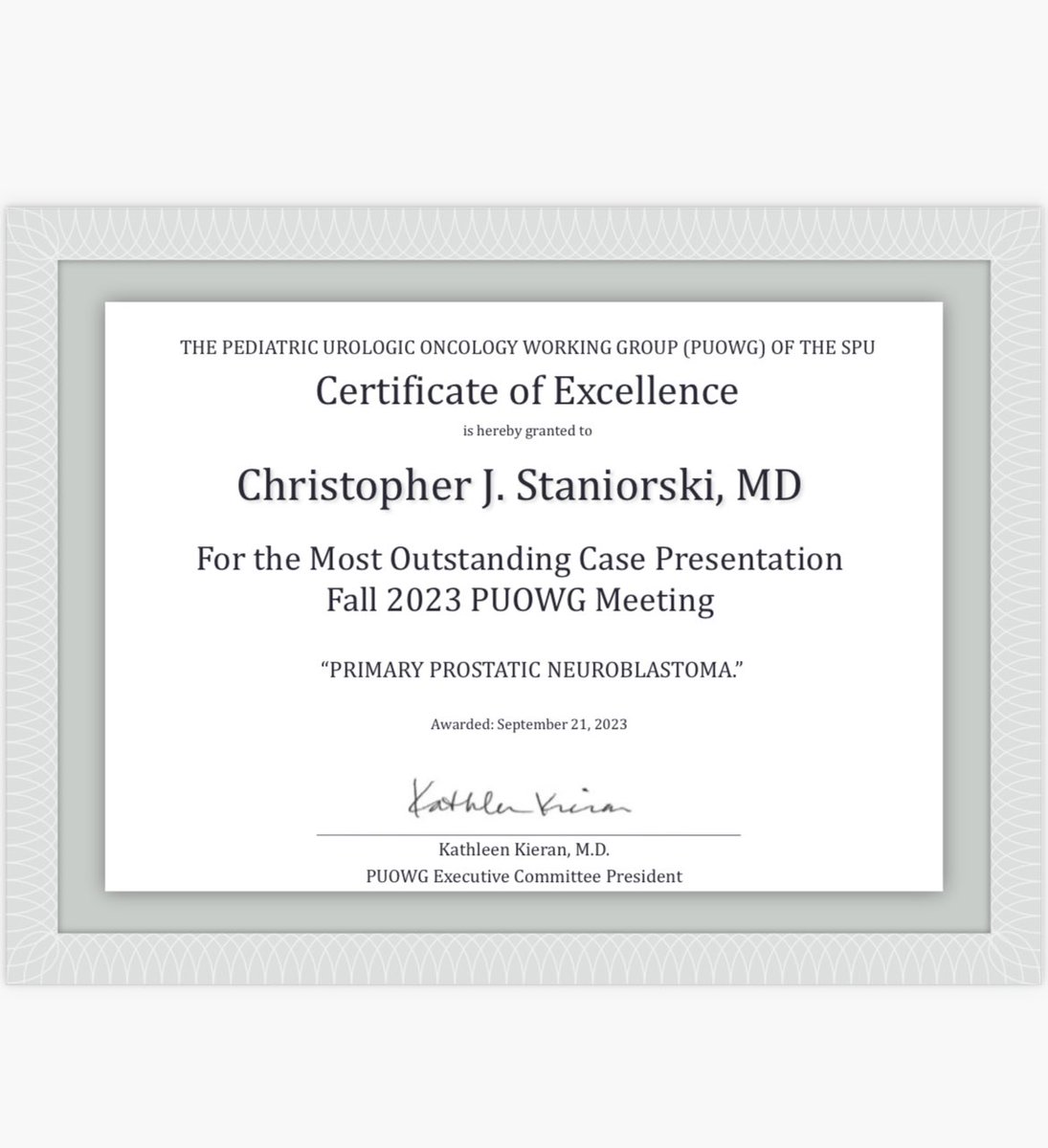 UPMC Pediatric Urology (@upmcpedsurology) on Twitter photo Congrats to @CStaniorski for his award on “Most Outstanding Presentation” for Fall 2023 PUOWG Meeting! <a href="/SPU_Urology/">SPU_Urology</a> <a href="/upmcpedsurology/">UPMC Pediatric Urology</a> . Congrats to @CStaniorski for his award on “Most Outstanding Presentation” for Fall 2023 PUOWG Meeting! <a href="/SPU_Urology/">SPU_Urology</a> <a href="/upmcpedsurology/">UPMC Pediatric Urology</a> .