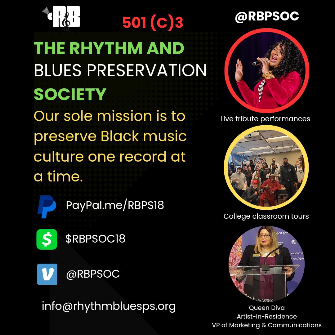 Donate to  @RBPSOC a 501 c3 with a sole mission to preserve Black music culture one record at a time!