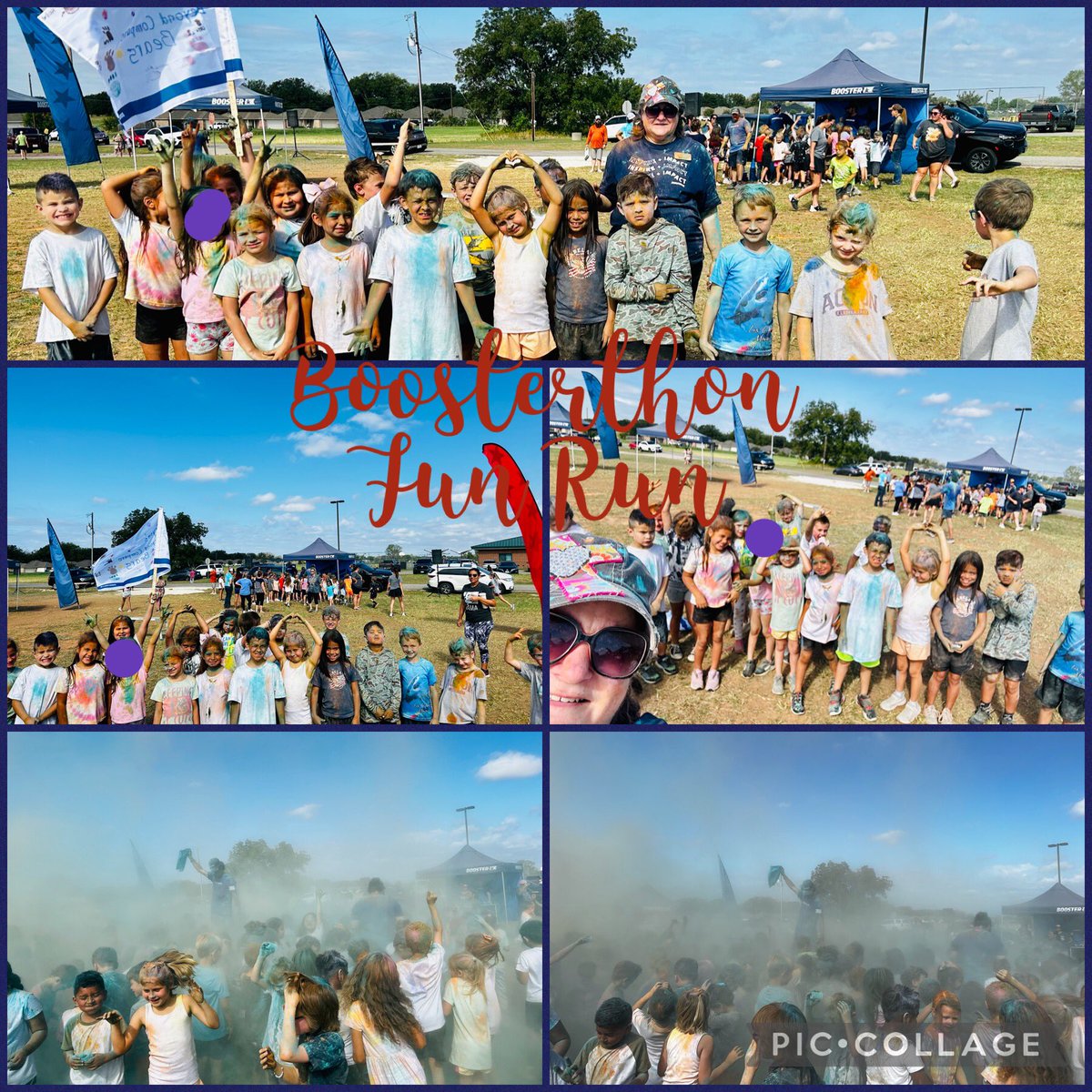 Just a colorful fun run for our Boosterthon fundraiser! #aesriseabove #granburyisd