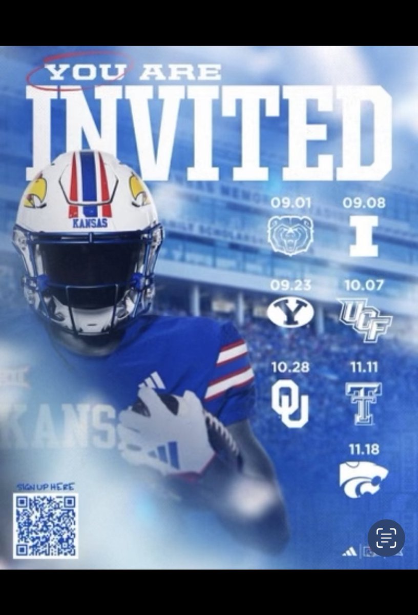 Jackson_18Henry's tweet photo. Thanks for the invite! 
@KU_Football @sharp_spelite @ClayCenterFB https://t.co/lbhqgA6BCJ