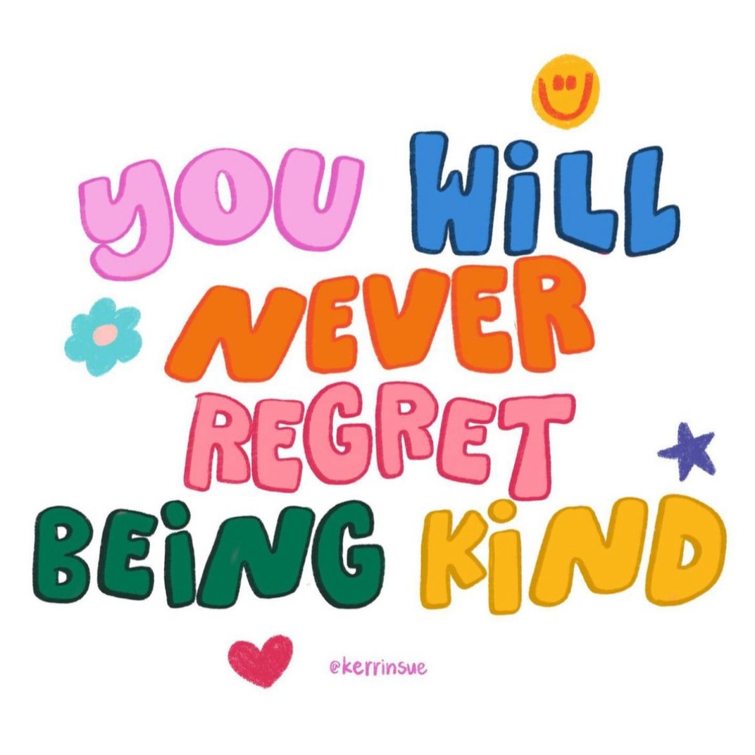 You will especially never regret offering this same kindness to YOURSELF. Thank you for this @kerrinsue 🍏 ✨💚 _________​​​​​​​​ #TeacherMentalHealth #TeacherSelfCare #mindfulteaching​​​​​​​​ #education #stopteacherguilt