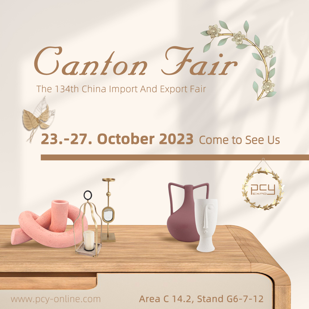 🔥Visit us at the 134th Canton Fair on October 23-27, 2023, to see the NEW Designs &amp; Home Decorations. Every piece is designed and produced by the best factories.🪞🖼️🏺🤩

📍Booth: Stand G6-7-12, Area C 14.2.
Can't wait to see you all next month!!👏🏻

#cantonfair #homedecor #b2b