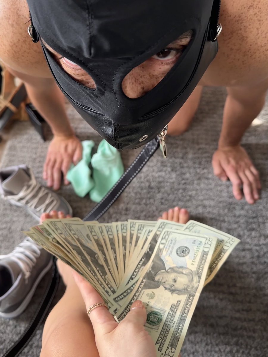 Locked &amp; leashed at My feet . 🔐