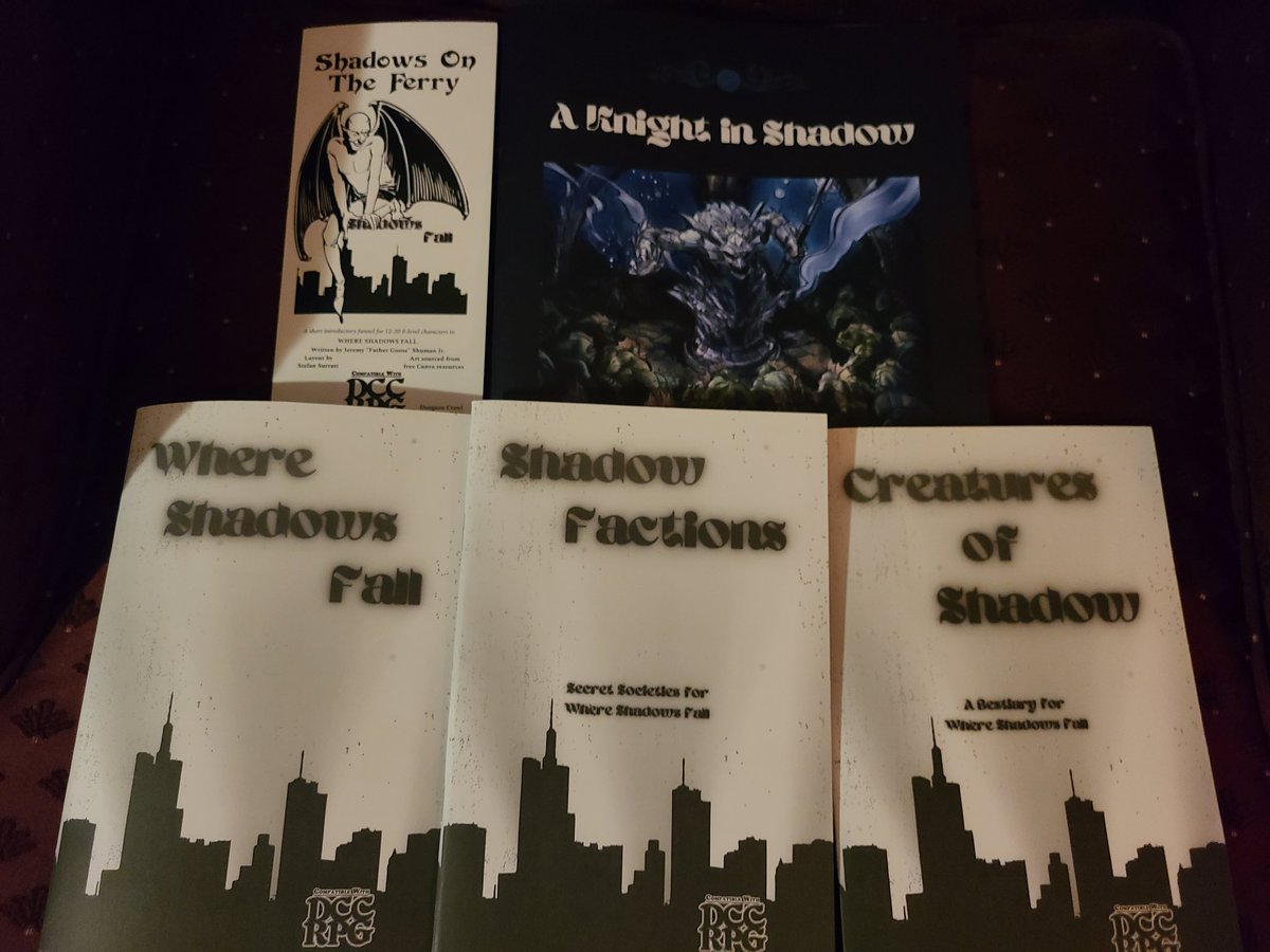 Physical product has arrived!
@Kickstarter backers will have their packages sent out this week!

#WHERESHADOWSFALL #DCCRPG #DCC #indiegames