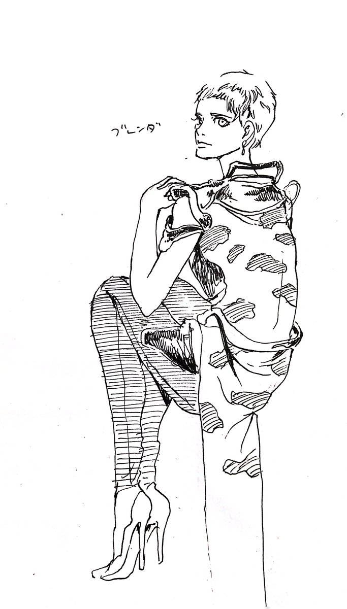 OdaHirokoIllust's tweet photo. 私がベリーショートの女性をよく描くのは、「#GUNHAZARD」というゲームで天野喜孝先生が描かれたブレンダさんがとってもかわいかったから。
映画「勝手にしやがれ」「聖女ジャンヌ・ダーク」のジーン・セバーグや、#RomancingSaGa3 のカタリナさんなど、意志が強そうな女性が好きです。
#織田博子クロッキー