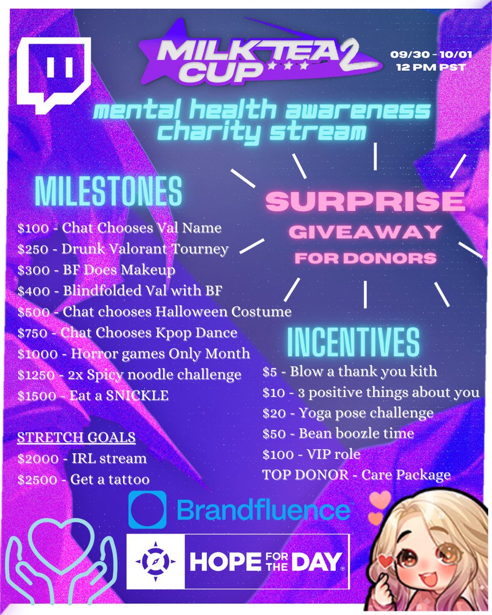 strawbarimilkt's tweet photo. It's this weekend 🫶✨

 I'm sick right now but I'm doing my best to recover asap!!  

This will be my 2nd time doing charity for Hope For The Day since mental health has always been my passion! HOPE to see you there !!💖 https://t.co/N5M0q7GpNq