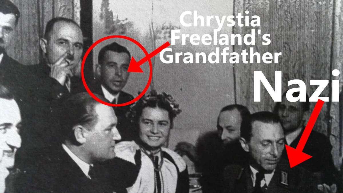 El abuelo de Chrystia Freeland, diputada del Parlamento de Canadá que aplaudió a manos llenas hace unos dias al veterano ucronazi de las SS, Yuroslav Hunka, era también colaboracionista nazi.

Michael Chomiak, el abuelo de Freeland, era editor del "Krakivski Visti", un periódico