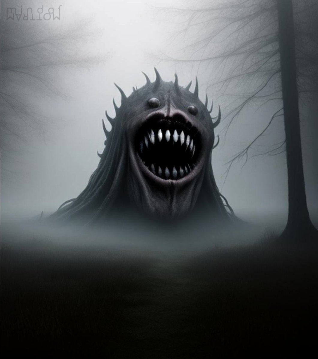 MindofMottram's tweet photo. As the sky grows dark and soupy, the wood gets quiet as bogChad emerges from the water. He smelled that sh*t you're cooking for dinner..
#aiart #horror #themist #monstersarereal #originalart #swampthings #horrorart #mnf #chad #bogChad https://t.co/whTNdbiHeT
