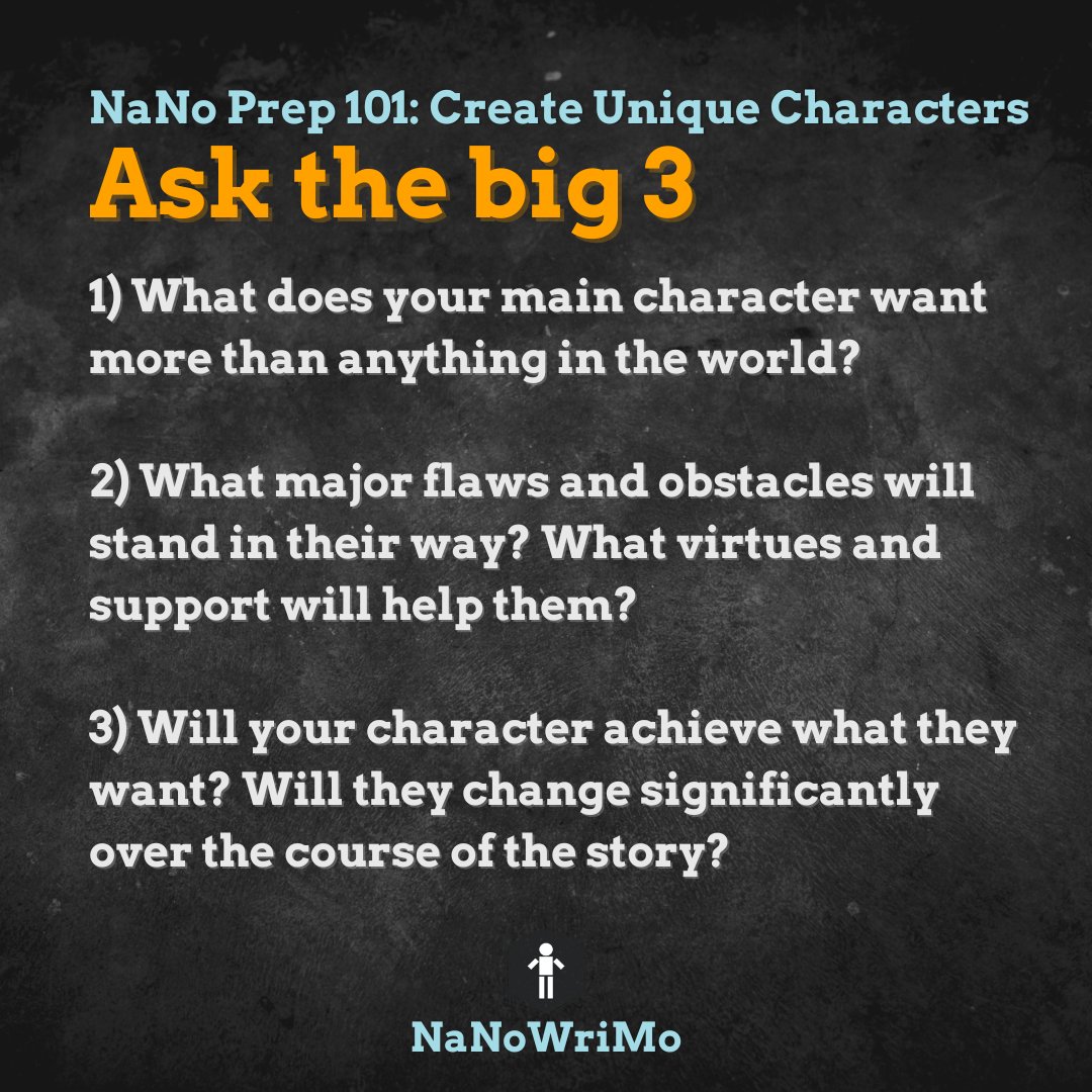 NaNoWriMo's tweet photo. Need help creating characters you’ll love getting to know?

Head on over to our newly updated, free #nanoprep101 course for all our characterization resources and exercises! 

 https://t.co/jo1IhFij3w

#nanoprep #characterization #nanowrimo #writingcommunity #writingtips https://t.co/3sHgBcfyVo