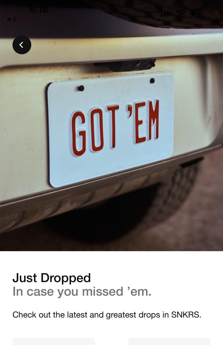 shannon3095's tweet image. Finally was paying attention when I got a SNKRS app alert , just to see this 😐😑😂, thanks Nike ! #nike #maybeoneday