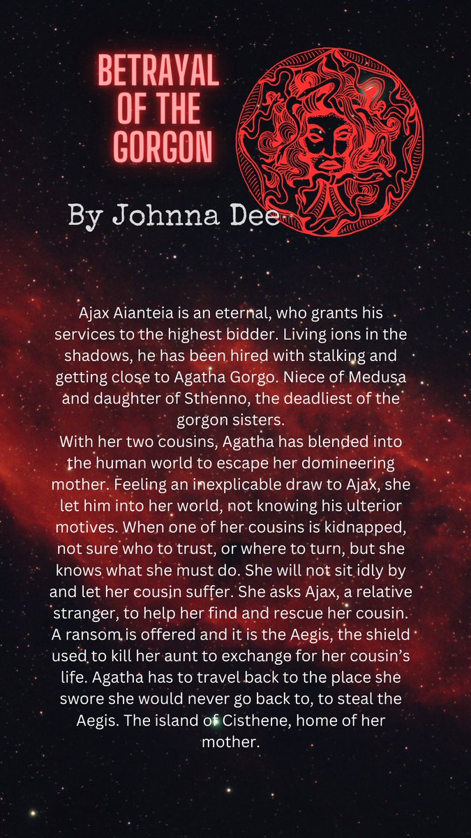 johnnadee_'s tweet photo. @abandon_mansion Betrayal of the Gorgon by johnna dee available on Amazon. #johnnadee #indieauthor #indiewriter #clanofmist #betrayalofthegorgon #spicybooktok😈 #spucybooktok #greekretelling #greekmtythology https://t.co/Z1foUhMEIM