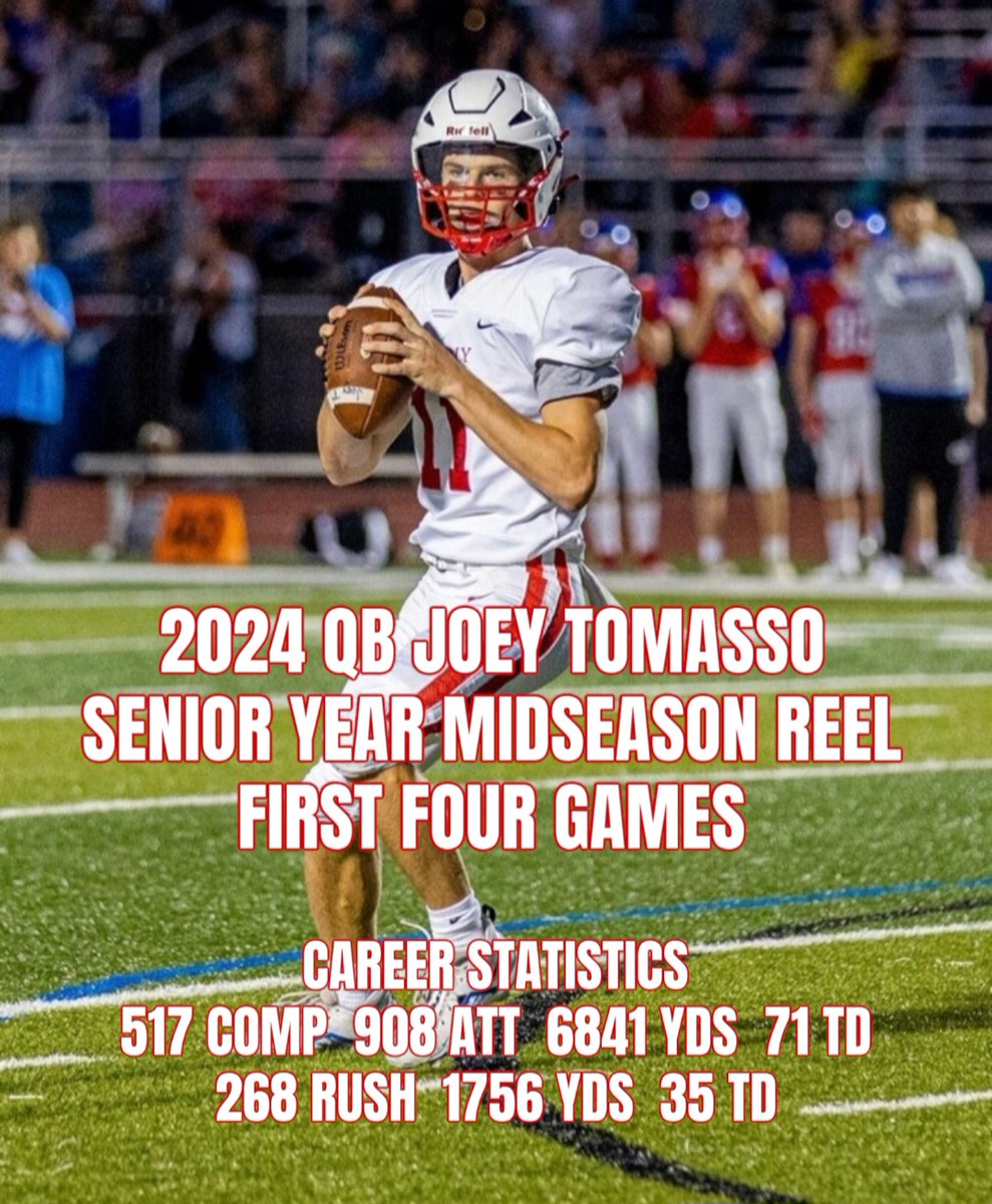 Please see the attached link for my senior year midseason highlight reel:  youtu.be/imjGJzSCRoY