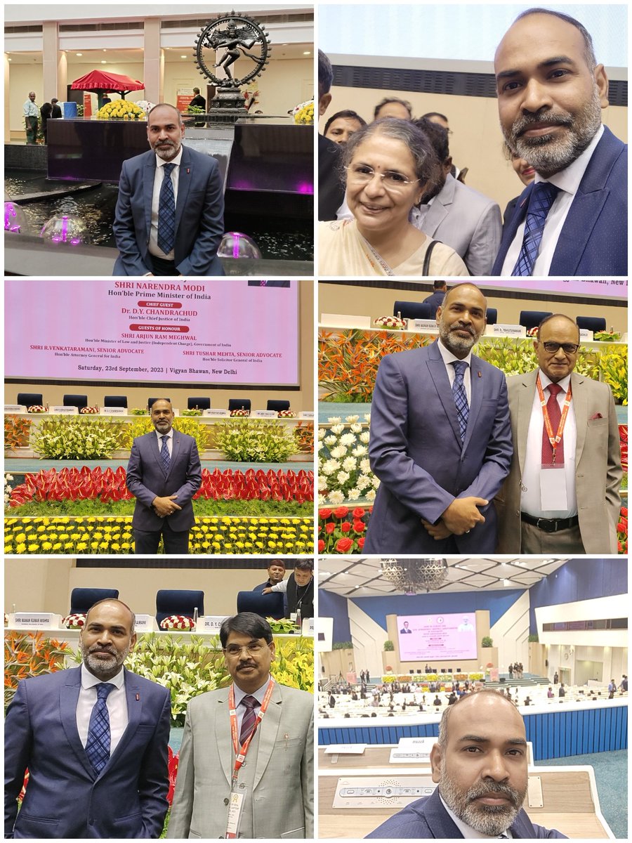 nitinsbhati's tweet photo. Attended International Lawyers CONFERENCE 2023 function at Vigyan Bhawan today Met Hon'Ble Supreme Court Justice Bela M Trivedi,Chairman Bar Council of India Shri Manan Mishra Sir https://t.co/YENBSFwqwH