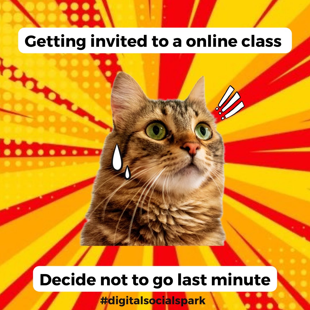 Getting invited to a online class 😂 👉. Decide not to go last minute 😊 I know I’m late, but I finally decided to join an online class. It’s never too late to pursue your passion 💯 #onlineclass #digitalmarketing