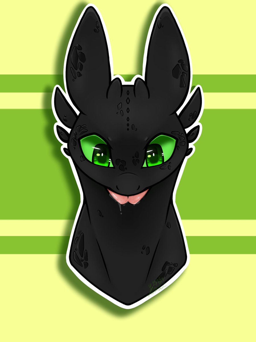 Yomi_Eve's tweet image. Thoothless 
#Fanart #howtotrainyourdragon #Thoothless #Dragon #HTTY